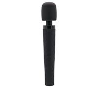 Pixey Deluxe Black Velvet - vibratore wand L (nero)