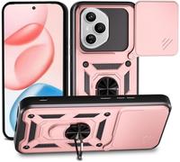 PIXFAB Custodia antiurto per Honor 400 Pro, custodia antiurto con protezione per obiettivo della fotocamera, anello protettivo per telefono [cavalletto], custodia per telefono a doppio strato con