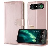 PIXFAB Custodia per Doro Aurora A10, custodia a portafoglio in pelle, custodia a libro magnetica [protezione RFID e 3 slot per schede] e [cavalletto] custodia per telefono per Doro Aurora A10 - oro