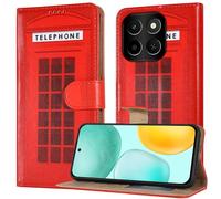 PIXFAB Custodia per Honor X6C, custodia a portafoglio in pelle, con chiusura magnetica, protezione RFID e slot per schede, cavalletto per Honor X6C