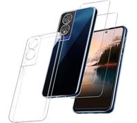 PIXFAB Custodia per TCL 505, [ultra sottile] resistente ai graffi in gomma gel TPU morbida [custodia protettiva] cover e [2 confezioni] pellicola protettiva in vetro temperato per TCL 505 -