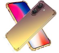 PIXFAB per Xiaomi Redmi A5, antiurto [ultra sottile] Silicone Gel Gomma Silicone Resistente ai Graffi [Custodia Protettiva] Copertura Del Telefono Gradiente per Xiaomi Redmi A5 - Nero/Oro