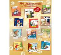 Pixi Adventskalender GOLD 2024: Adventskalender mit 24 Weihnachts-Klassikern als Pixi
