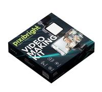 Pixibright Kit per realizzare video, luce video universale a LED con 600 lumen, supporto per smartphone e treppiede pieghevole, perfetta per vlogging, streaming, fotografia e creazione di video