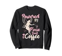 Pixie Dust And Coffee Design per Donne Fata Felpa