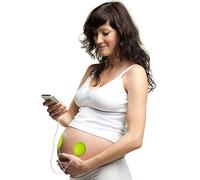 Pixie Tunes Sistema di altoparlanti Baby Bump per riprodurre suoni, musica e parlare con il tuo bambino nel grembo materno da qualsiasi telefono cellulare, tablet e dispositivo audio portatile. verde