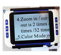 Pixier Lente di ingrandimento 32X Videoingranditore digitale portatile per ipovedenti da 3.5 pollici, ausilio visivo per lettura con diverse modalità colore/A
