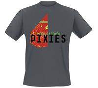 pixies Head Carrier Uomo T-Shirt Grigio S 100% Cotone Regular