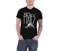 Pixies T Shirt Death To The Band Logo Nuovo Ufficiale Uomo Nero Size L
