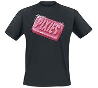 pixies Wash Up Uomo T-Shirt Nero XXL 100% Cotone Regular