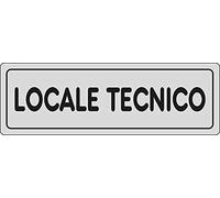 PIXLEMON Adesivo cm 15x5 Locale Tecnico Nero, Plastica, Industriale, Adesivo