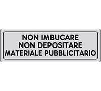 PIXLEMON Adesivo cm 15x5 Non IMBUCARE Non DEPOSITARE Materiale PUBBLICITARIO