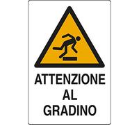 PIXLEMON Adesivo cm 18x12 ATTENZIONE al Gradino