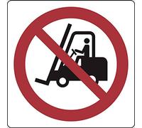 PIXLEMON Adesivo cm 20x20 (Vietato L'Accesso ai carrelli elevatori e Altri Veicoli industriali - No Access for Forklift Trucks And Other Industrial Vehicles)