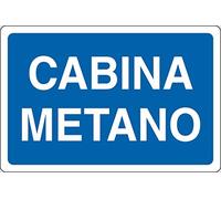 PIXLEMON Cartello Alluminio cm 30x20 Cabina METANO