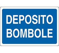 PIXLEMON Cartello Alluminio cm 30x20 DEPOSITO BOMBOLE