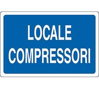 PIXLEMON Cartello Alluminio cm 30x20 Locale COMPRESSORI