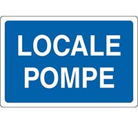 PIXLEMON Cartello Alluminio cm 30x20 Locale Pompe