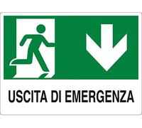 PIXLEMON Cartello Alluminio cm 50x35 Uscita di Emergenza