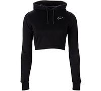 Pixley Crop Top Hoodie - Black - M