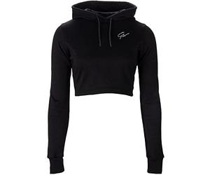 Pixley Crop Top Hoodie - Black - XS