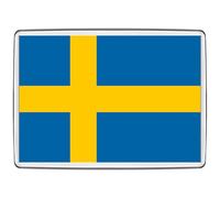 Pixly® Calamita da frigorifero con bandiera della Svezia, grande formato jumbo, souvenir di campagna svedese, calamite da frigorifero, idea regalo