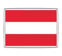 Pixly® Calamita da frigorifero con bandiera dell'Austria, grande formato jumbo, souvenir di campagna austriaca, calamite da frigorifero