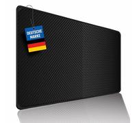 pixly® Tappetino Mouse XXL Ufficio & Gaming - Tappetino Antiscivolo per PC Gamer, Tastiera & Scrivania - Sottomano per Ufficio e Smart Working (Carbonio, 900x 400 mm)