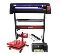 Pixmax 38cm Pressa a Caldo, taglierina per vinile con LED Stampante Inclusa