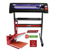 PixMax - Plotter per Taglio Vinile Guida Laser Abbonamento 12 Mesi Software da Taglio - LED - 720mm & Termopressa per Sublimazione Pressa a Caldo - 38x38cm