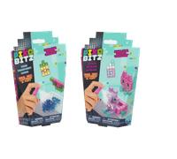 Pixobitz - confezione di ricarica con 156 bitz metallizzati e trasparenti idroadesivi