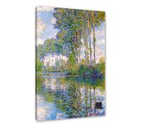 Pixxprint Claude Monet - Pioppi sull'Epte I, dimensioni: 80 x 60 cm, pronta da parete, decorazione artistica