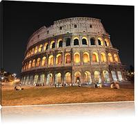 Pixxprint Colosseo a Roma Italia Stampa su Tela 120x80 cm Artistica murale