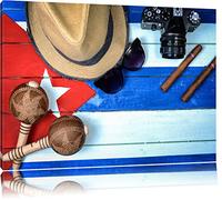 Pixxprint Cuba Still Life Stampa su Tela 120x80 cm Artistica murale
