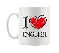 Pixxprint Tazza "I Love English Fun