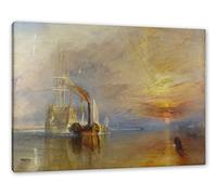 Pixxprint William Turner - The Fighting Temeraire, dimensioni: 80 x 60 cm, pronta da parete, decorazione artistica