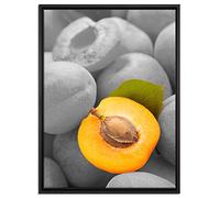 Pixxprint WTD - Stampa su tela con motivo albicocche fresche 80 x 60 cm, senza poster