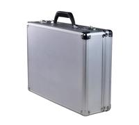 PIXZCSA Scatola di stoccaggio sicura e protetta,Bianco 47 * 36 * 15 cm | precisione Scatola resistente agli urti con rinforzo angolare in lega di alluminio
