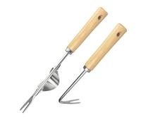 PIXZCSA Strumento per diserbo in Acciaio per Inox, sarchiatore con Manico | estrattore di erbacce, set di strumenti per diserbo da giardino per una rimozione efficace, sarchiatore da giardino in