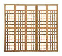 PIXZSSI 5 pezzi divisori interni in legno massello abete versatile offrono spazio per piante e soggiorno, design pieghevole, funzione decorativa