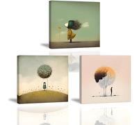 PIY PAINTING Stampa su tela ragazza carina, Quadri astratta, Quadri su tela, Dipinto su Tela Incorniciato, Quadri Minimalista per Cucina Camera da letto Sala yoga, come regalo di compleanno 3x 30x30cm