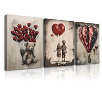 PIY PAINTING Stampe e Quadri su Tela, Quadro su Tela da Muro Tela Wall Art Quadro Moderno per Home Decor Ristorante Hotel, Regalo di Anniversario Compleanno 3 pezzi 30x40CM