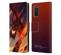 PIYA WANNACHAIWONG DRAGHI DEL FUOCO CUSTODIA COVER A PORTAFOGLIO PER SAMSUNG 1
