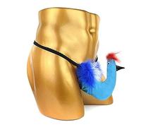 PIYAX Uomini Sexy Breve Creativo Cartone Animato Uccello Traspirante Perizoma Divertente Discoteca Stage Moda Biancheria Intima Mutande Gay Vestiti Sissy Homo