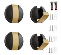 PIYYQNY Ganci Appendiabiti Da Bagno Invisibile In Lega Di Zinco 4 Pezzi Ganci Da Muro Pieghevole In Metallo Per Decorazioni Da Parete In Bagno Cucina Armadio Appendiabiti Dietro La Porta(50mm)