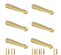 PIYYQNY Ganci Decorativi,Gancio Appendiabiti A Parete In Rame Puro,Cucina,Bagno,Gancio Dorato A Parete Per Camera Da Letto,Può Appendere Cappotti,Asciugamani,Accappatoi,Portafogli(L49mm,6 Pezzi)