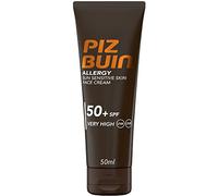 PIZ BUIN Allergy Crema Solare Viso SPF 50+, Protezione solare viso 50+ per pelli delicate e sensibili al sole, Crema viso SPF 50+ con filtro solare UVA/UVB e resistente all'acqua, 50 ml