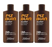 Piz Buin Allergy Sun Sensitive Skin Lotion Spf 50+ Molto Alta 3x200 ml
