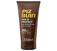 PIZ BUIN Tan & Protect Lozione Solare Intensificatore dell'Abbronzatura SPF 30, Crema solare 30 abbronzante corpo con Illumitone, Protezione solare 30 con efficaci filtri UVA/UVB, 150 ml