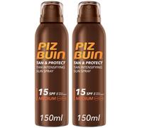Piz Buin Tan & Protect Spray Abbronzante con Protezione SPF 15 2x150 m